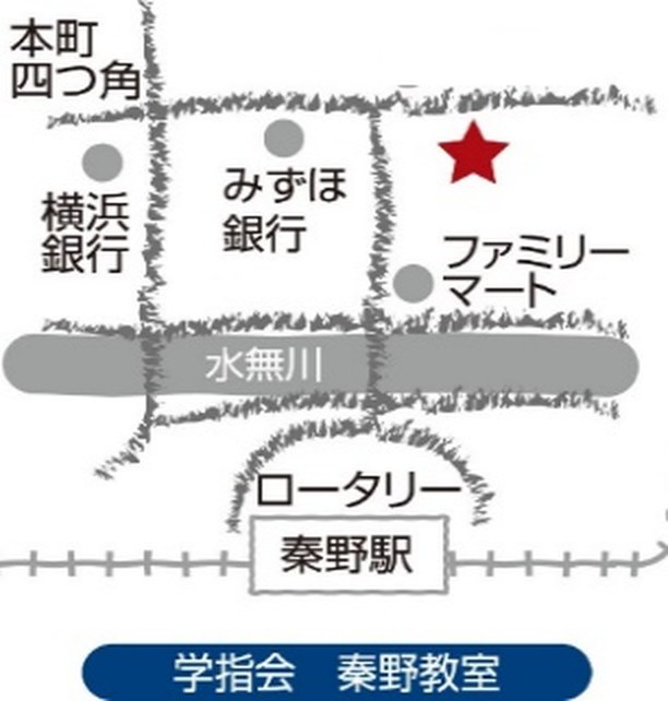 秦野教室の地図