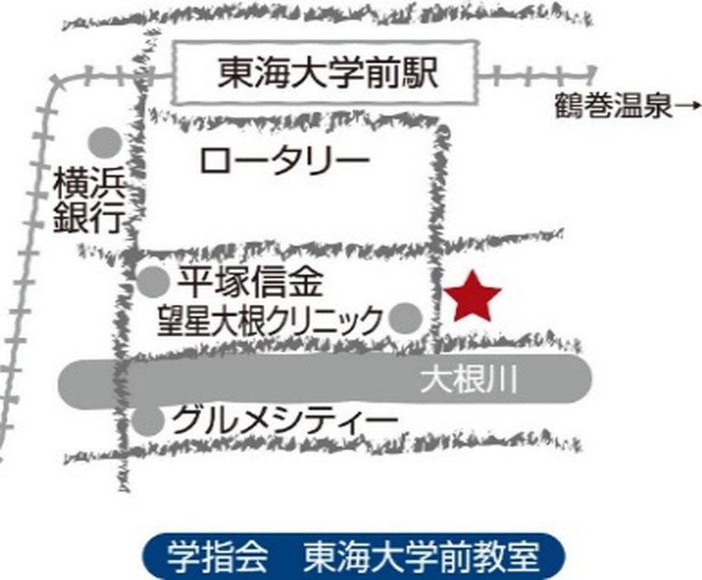 東海大学前教室の地図